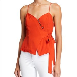 Astr top spaghetti strap medium orange